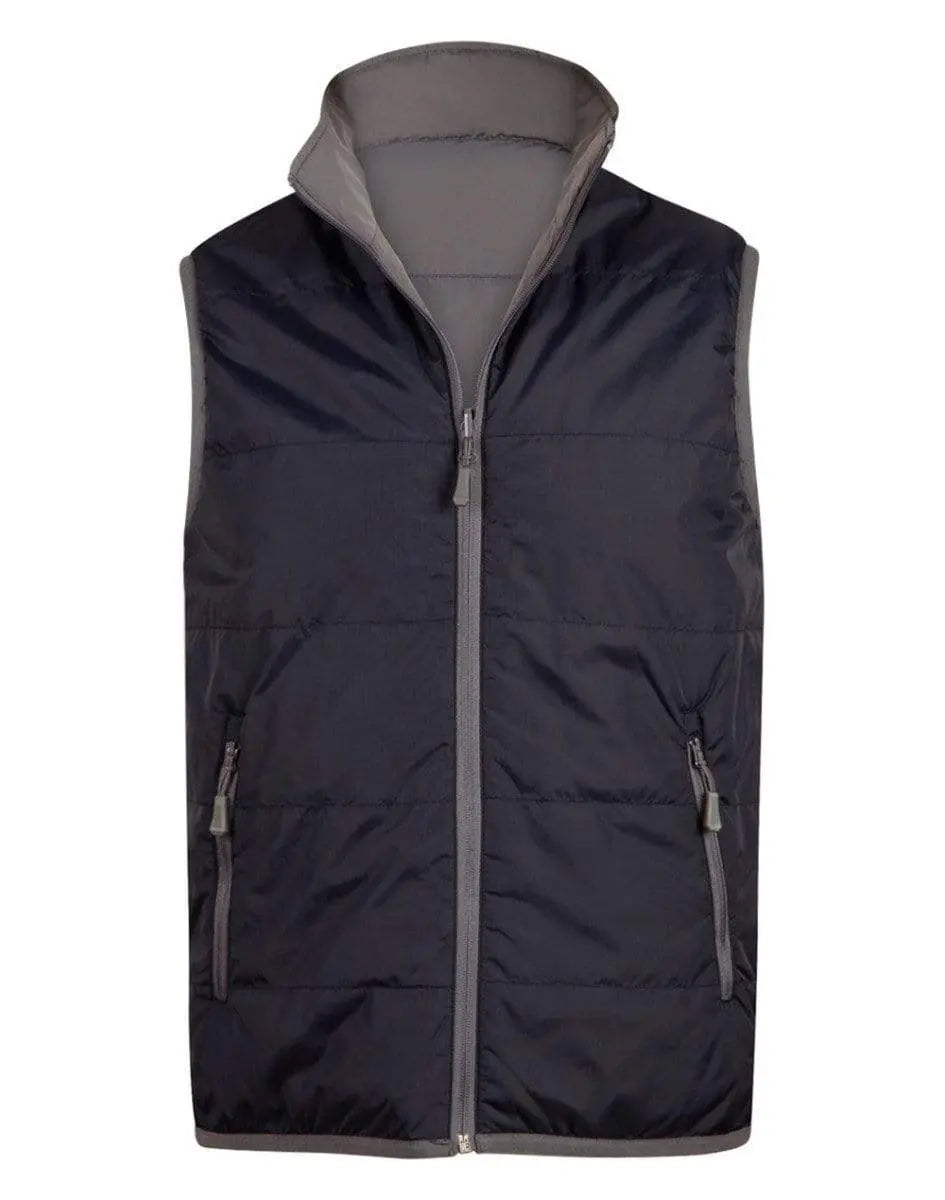 WINNING SPIRIT Versatile Vest Men's JK37 Casual Wear Winning Spirit Navy/Grey L